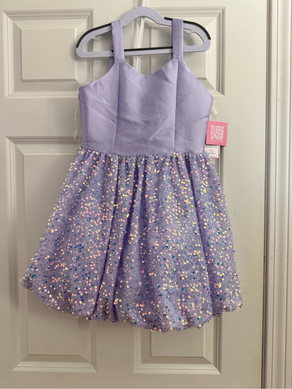 Rare Editions Lavender Sequin Dress